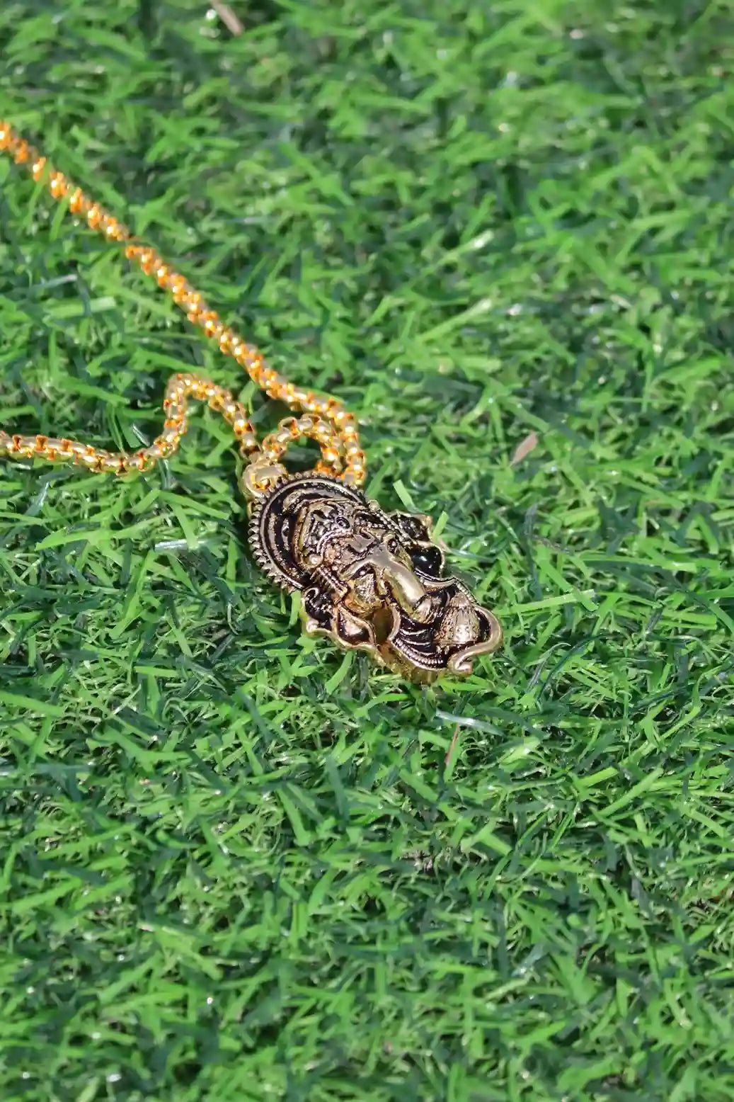 Ganesha Golden Pendant with chain