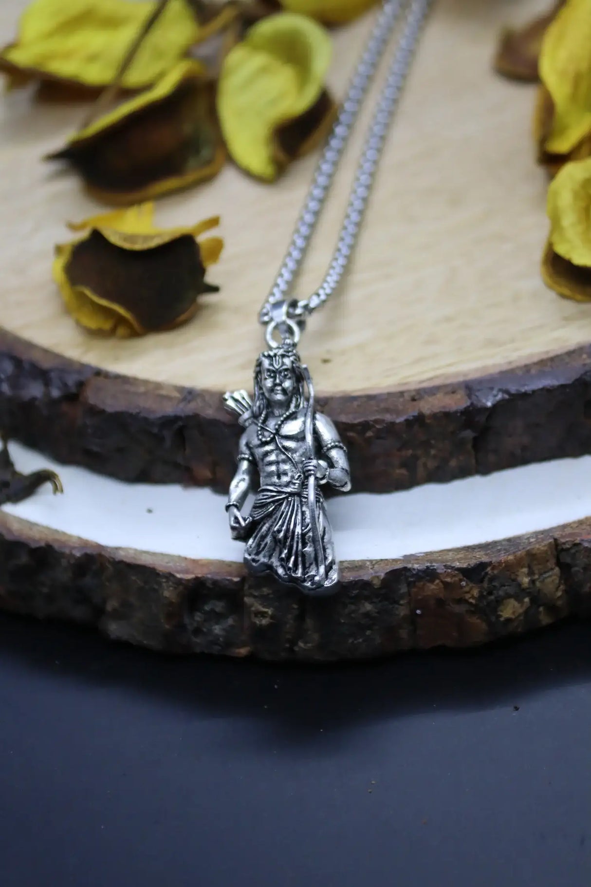 Lord Ram Silver Pendant