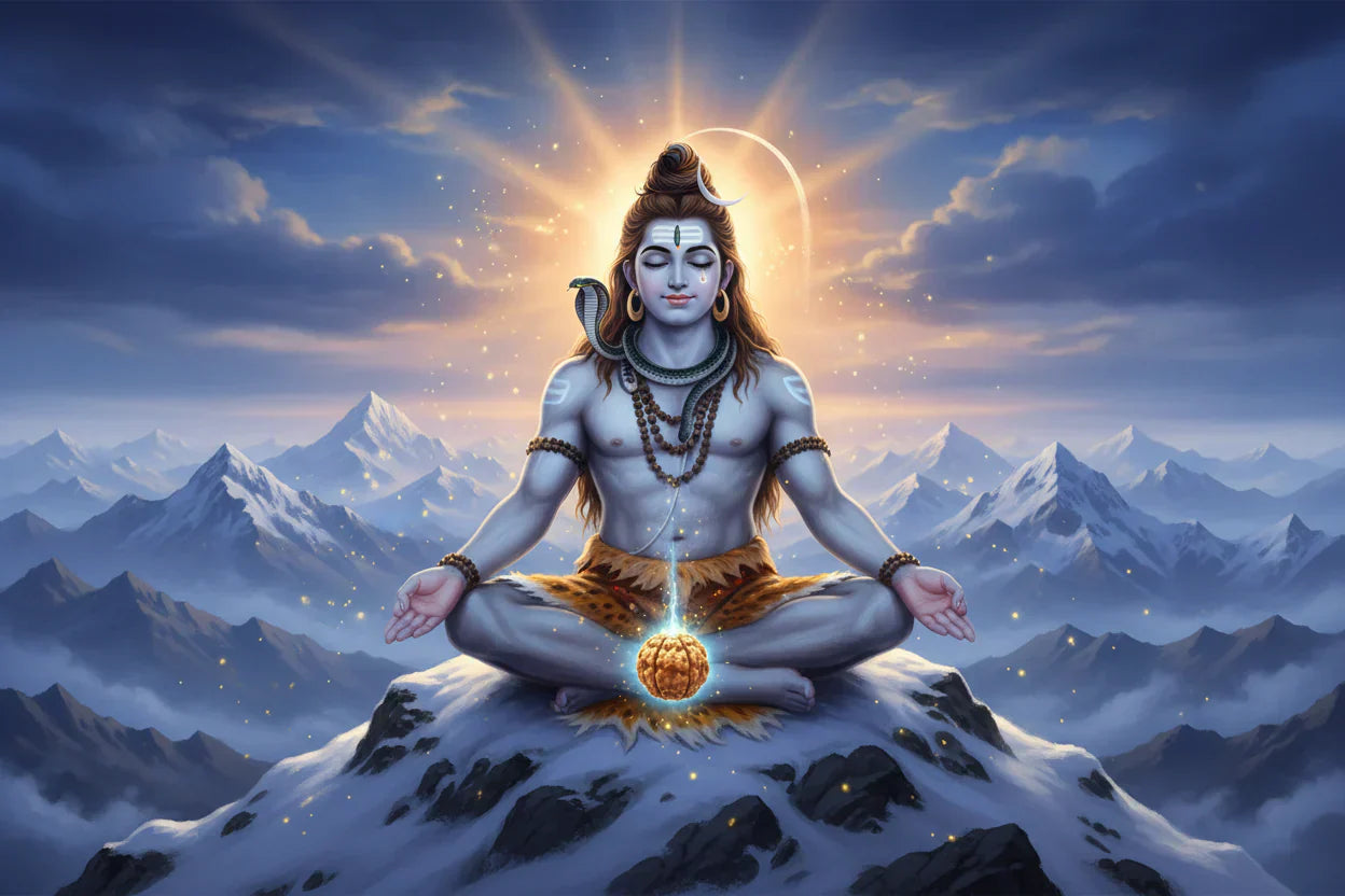 Rudraksha Origin Story: The Ancient Myth, History, and Sacred Science Behind the Shiva Seed