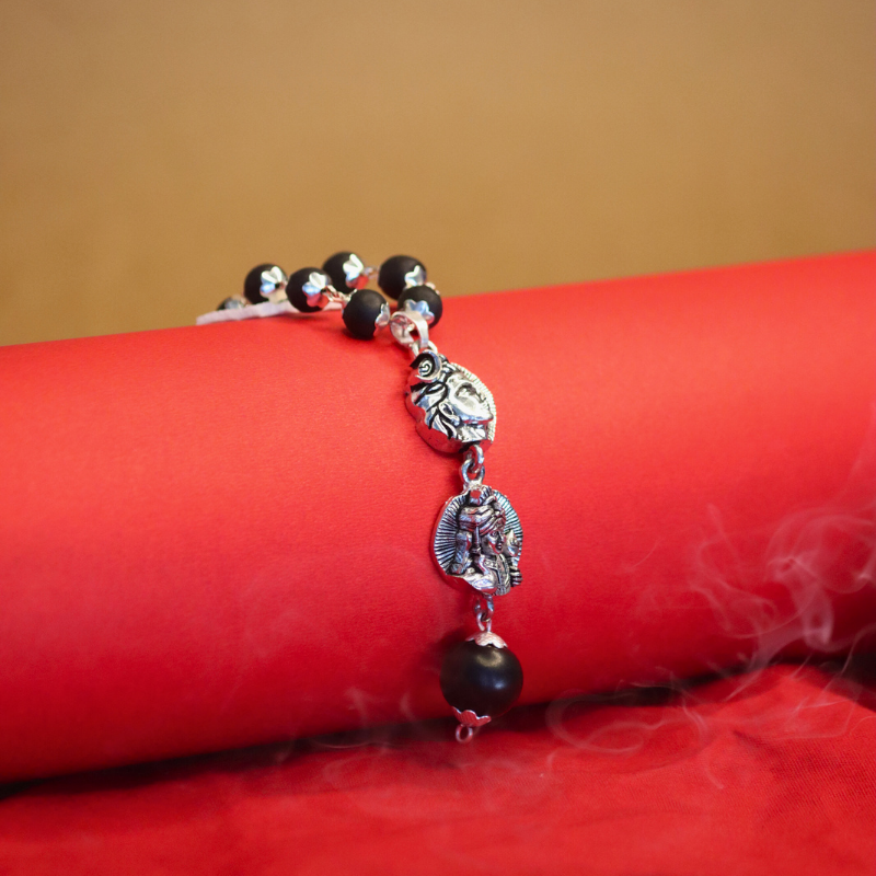 Adiyogi & Lord Murugan Dual Karungali Pendant