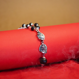 Adiyogi & Lord Murugan Dual Karungali Pendant