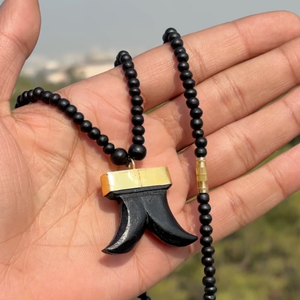 Dual Tiger Nail Teeth Karungali Necklace