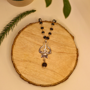 Karungali Mala With Om Shiva Pendant