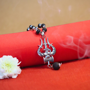 Karungali Mala With Om Shiva Pendant