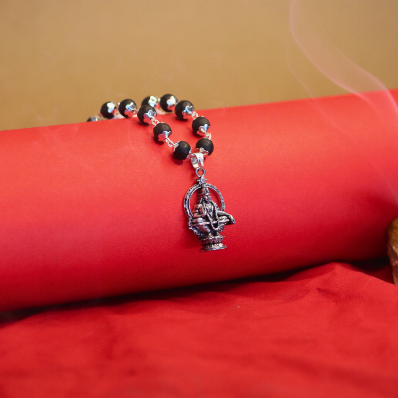 Ayyappa Silver Pendant
