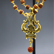 Gold Plated Rudraksha Om Trishool Necklace