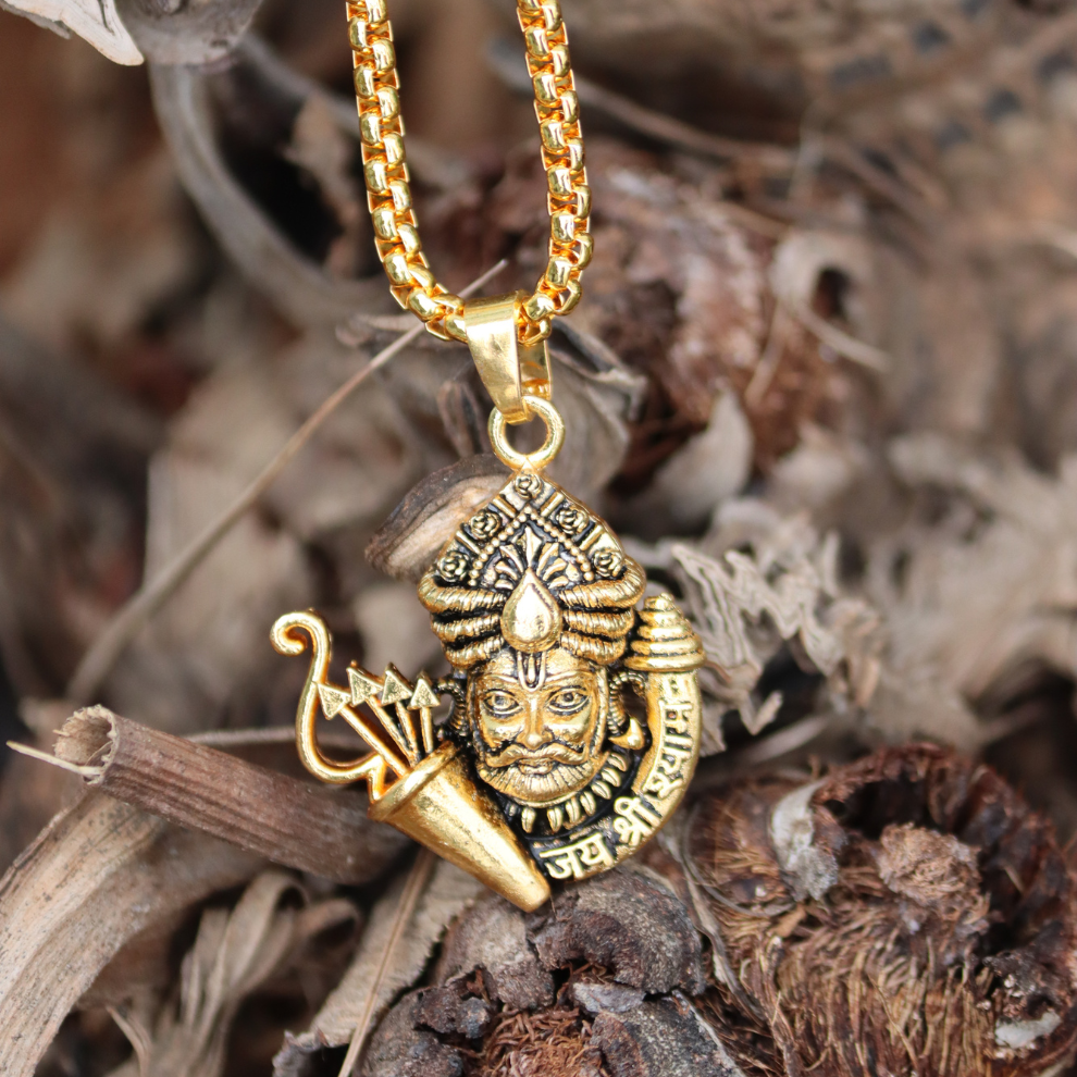 Khatu Shyamji Pendant with Chain - Divine Blessings and Unique Style
