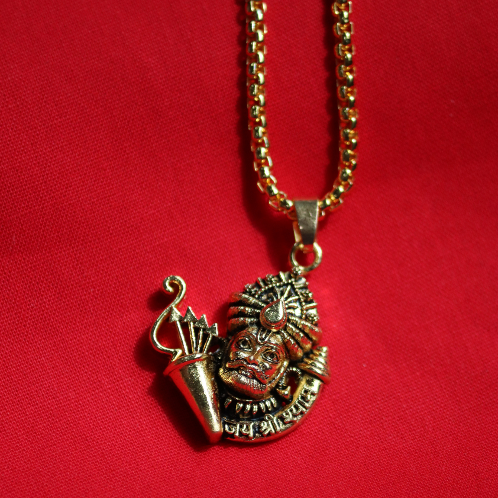 Khatu Shyamji Pendant with Chain - Divine Blessings and Unique Style