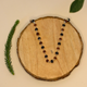 Karungali Rudraksha Mala Silver Capped