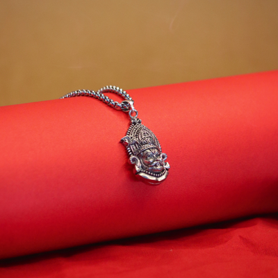 Khatu Shyam Locket With Silver Plated Chain