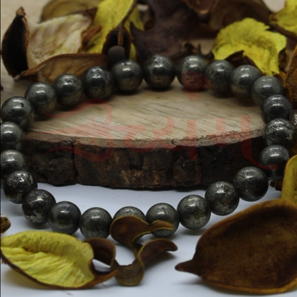 Pyrite Stone Bracelet (8mm) for Men and Women