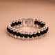 Abhimantrit Silver Plated Karungali Bracelet