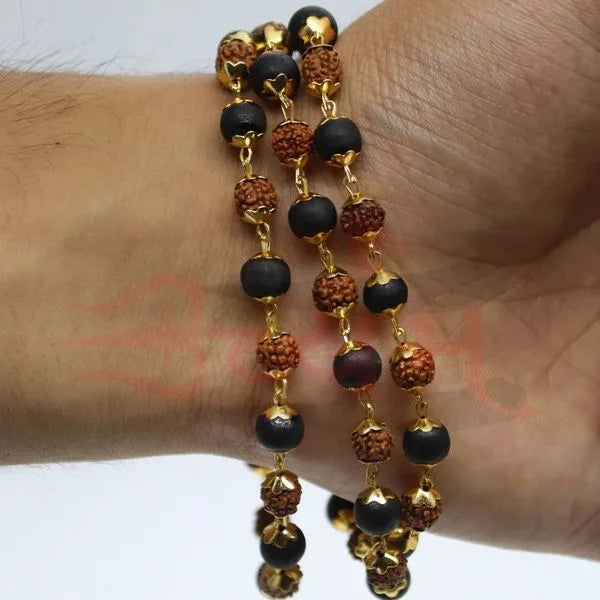 Divine_Karungali_Rudraksh_Mala_with_Gold_Plated_Caps_img-4