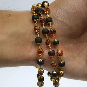 Divine_Karungali_Rudraksh_Mala_with_Gold_Plated_Caps_img-4