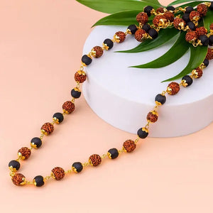 Divine_Karungali_Rudraksh_Mala_with_Gold_Plated_Caps_img-5