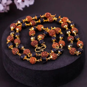 Divine_Karungali_Rudraksh_Mala_with_Gold_Plated_Caps_img-9