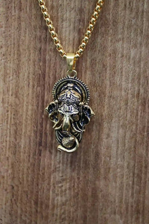 Ganesha Golden Pendant with chain