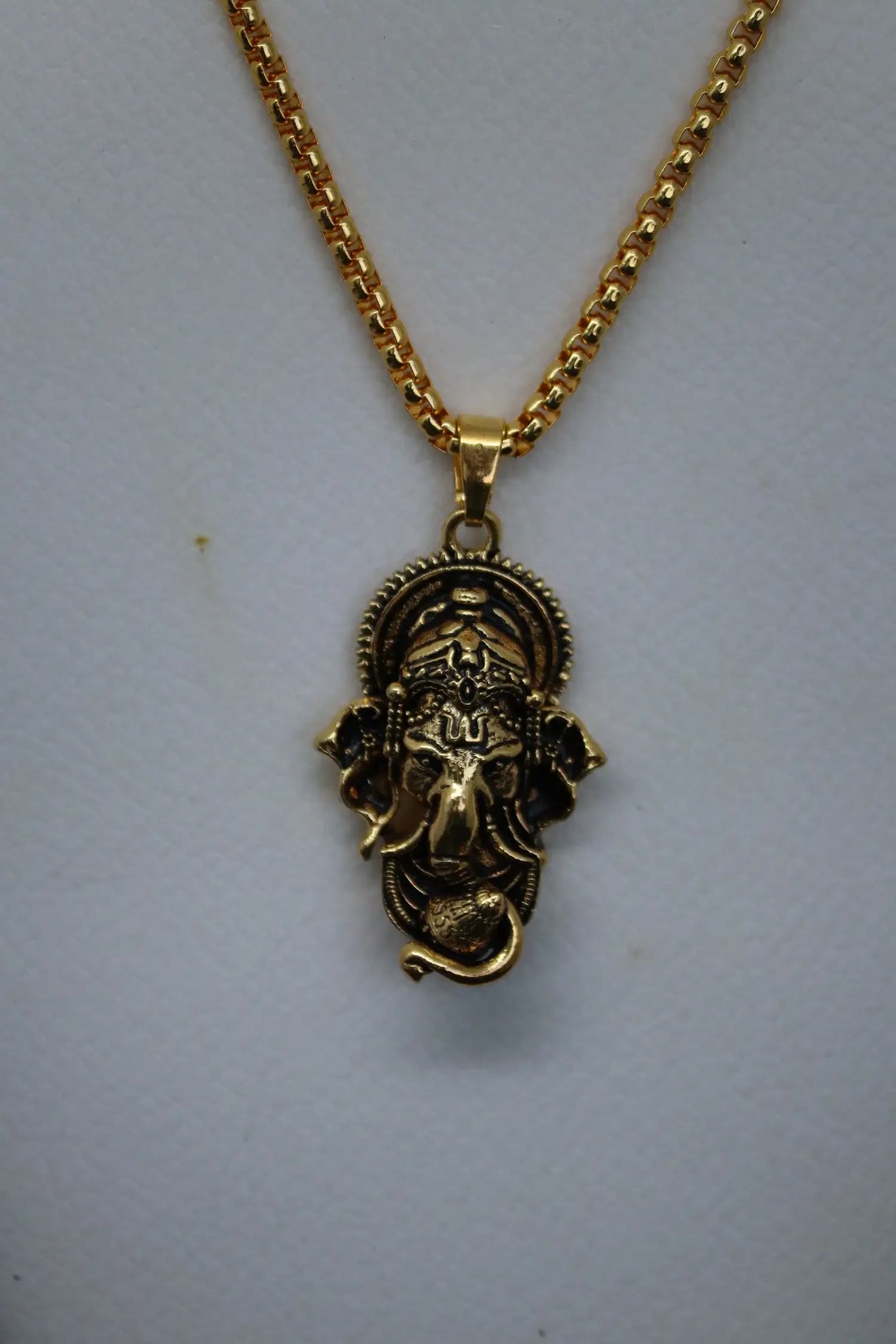 Ganesha Golden Pendant with chain