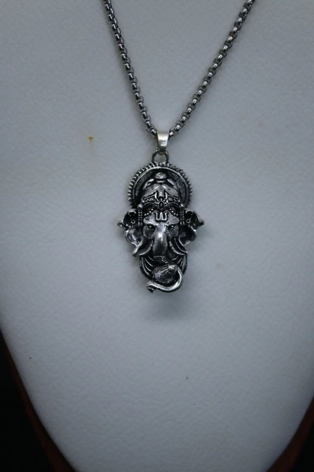 Ganesha Silver Pendant with chain