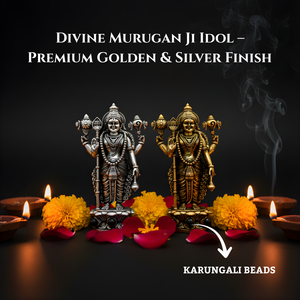 Divine Murugan Ji Idol – Premium Golden & Silver Finish