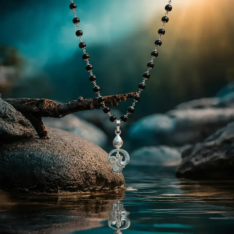 Karungali Mala with Murugan Vel Pendant | Divine Strength