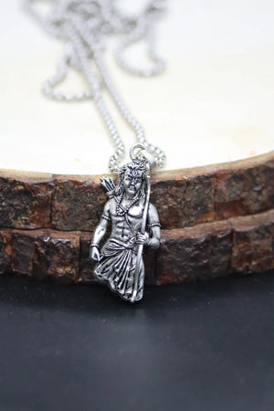 Lord Ram Silver Pendant