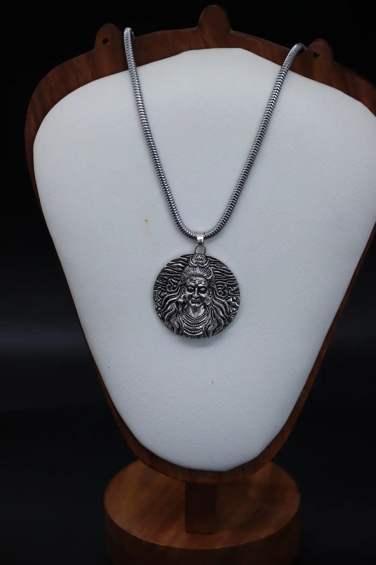 Mahadev Silver Pendant