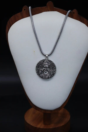 Mahadev Silver Pendant