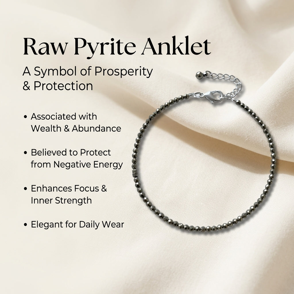 Pyrite Anklet For Womens
