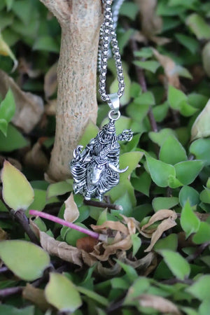 Shiv ji with Nandi Silver Pendant