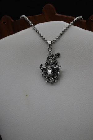 Shiv ji with Nandi Silver Pendant