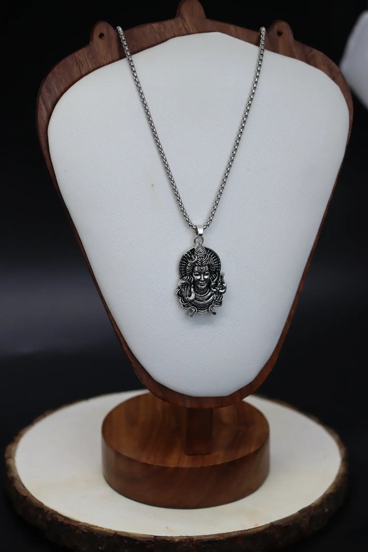 Shiv with Snake & Trishul Pendant