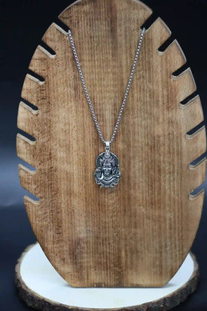 Shiv with Snake & Trishul Pendant
