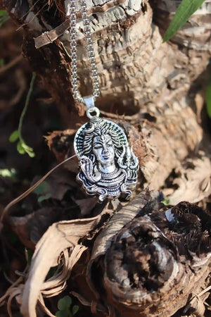 Shiv with Snake & Trishul Pendant