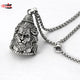 Shiva Hanuman Silver Plated Pendant
