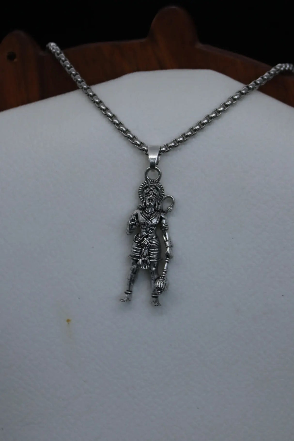 Standing Hanuman ji Silver Pendant