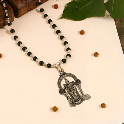 Certified Karungali Malai with Lord Murugan Pendant | Protection, Health & Success