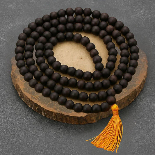 Divya Karungali Malai – 108+1 Natural Ebony Wood Beads for Peace & Balance