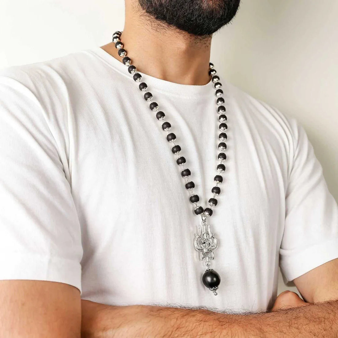 OM Shiva Trishool Karungali Mala