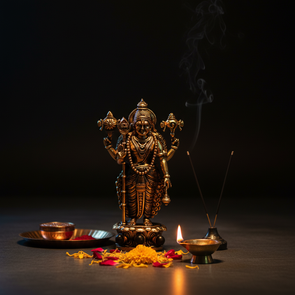 Divine Murugan Ji Idol – Premium Golden & Silver Finish