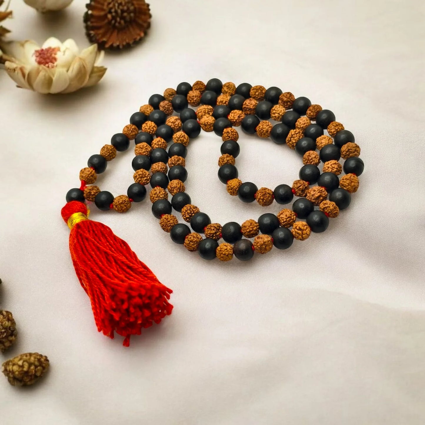 Certified Karungali Rudraksha Malai – Protection, Peace & Health