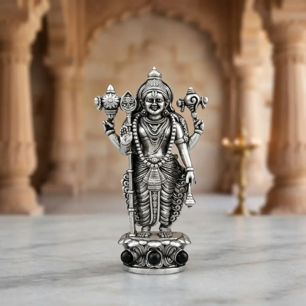 Divine Murugan Ji Idol – Premium Golden & Silver Finish