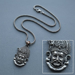 Khatu Shyam Locket With Silver Plated Chain