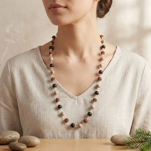 Silver Plated Rudraksh Karungali Tulsi Mala